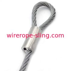 Tubo flessibile dell'imbracatura di sollevamento del cavo metallico del cavo di sicurezza di Whipcheck per foggiare 1/8" diametro 125 PSI
