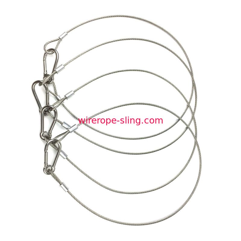 Resistenza stretta di temperatura elevata della cordicella di sicurezza dell'imbracatura del cavo metallico della struttura