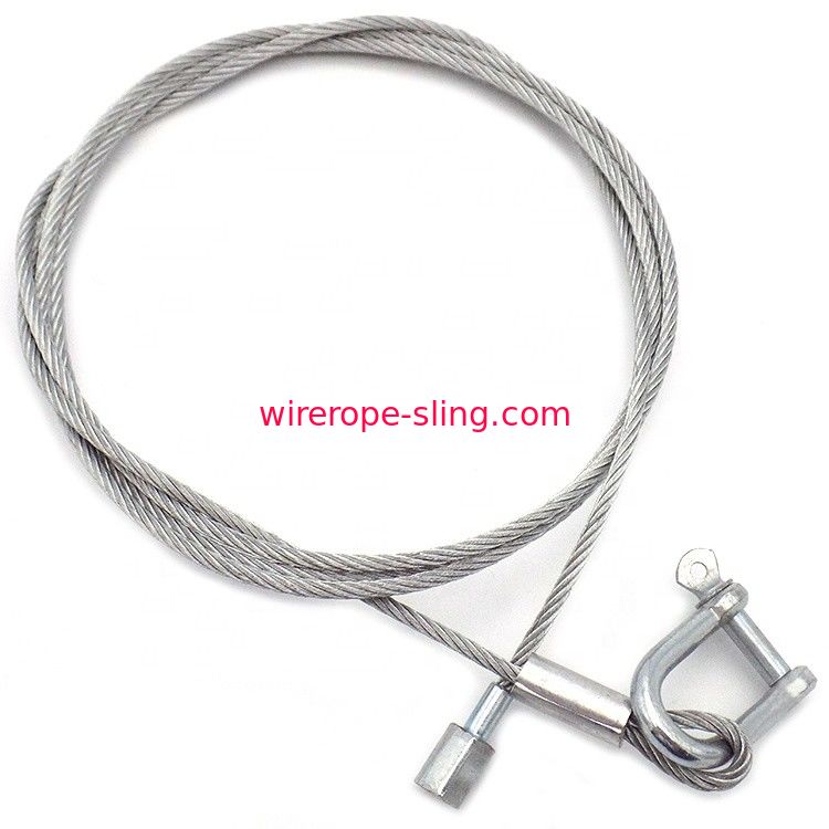 Imbracature di sollevamento galvanizzate del filo di acciaio con il fondo d'acciaio di sicurezza ed il tipo dispositivo d'ancoraggio degli Stati Uniti