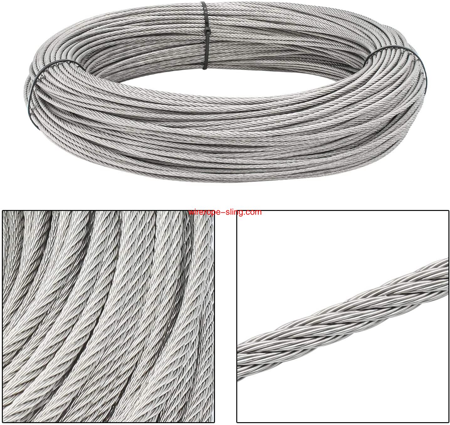 T316 Marin Grade 3mm Stainless Steel Aircraft Wire Rope Cable per Rail, Decking, DIY Balustrade, 100 Feet