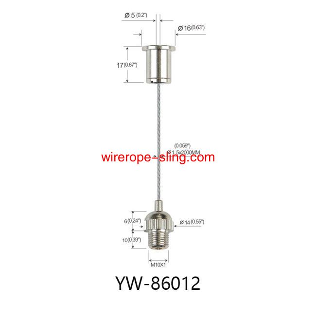 Self Locking Lighting Cable Suspension Kit su e giù regolabile YW86010