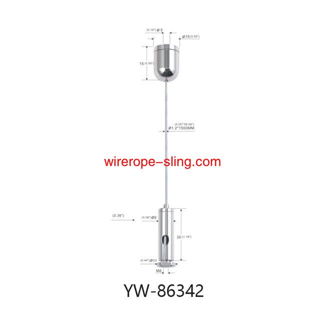 Cessione della sospensione della luce Appending Kit Nickel Brass con Gripper regolabile YW86340
