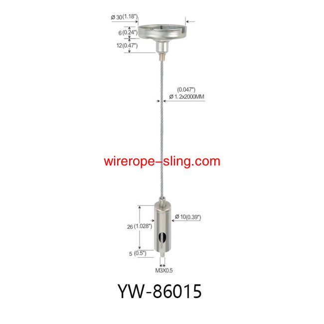 Hardware Fittings Cable Hanging System con M4 Thread femminile Personalizzato YW86014
